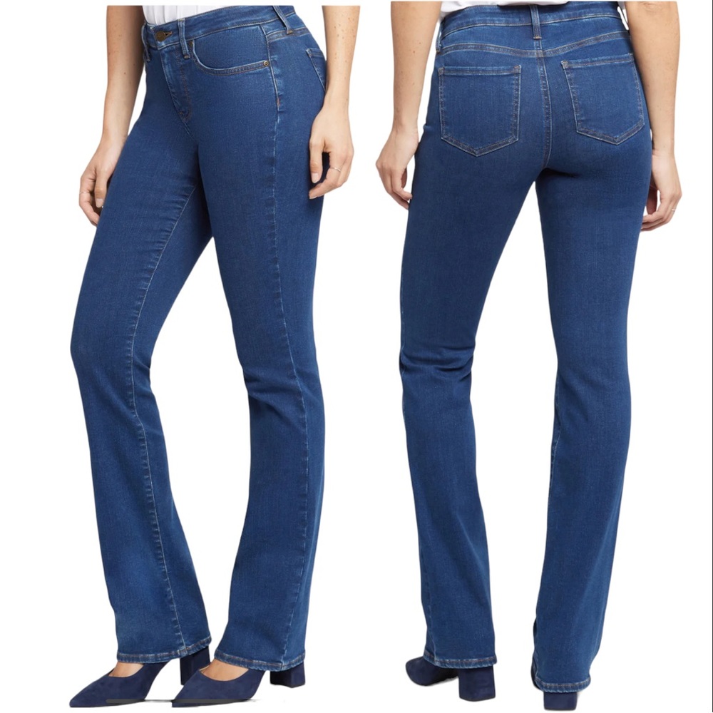 NEW NYDJ Barbara Stretch Bootcut Jeans MDNM2044 dark wash cooper | Sz 14